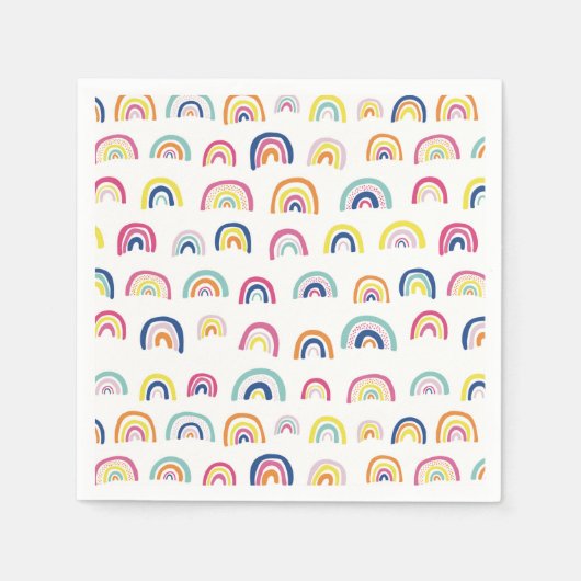 Serviette En Papier Motif arc-en-ciel (Devant)