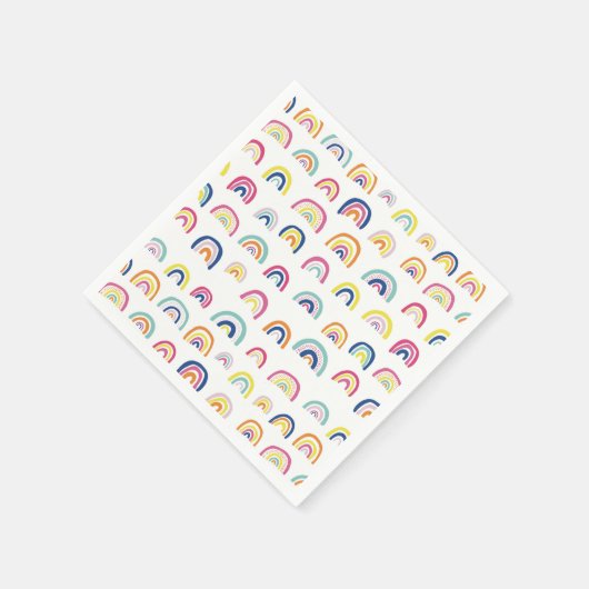 Serviette En Papier Motif arc-en-ciel (Coin)