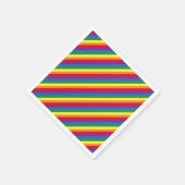 Serviette En Papier Motif arc-en-ciel diagonal (Coin)