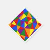 Serviette En Papier Motif arc-en-ciel polygone (Coin)