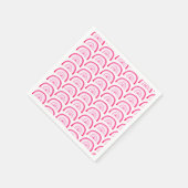 Serviette En Papier Motif arc-en-ciel rose vif (Coin)