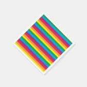 Serviette En Papier Motif arc-en-ciel simple (Coin)