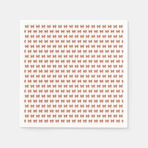 Serviette En Papier motif arc en vichy Brown