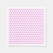 Serviette En Papier Motif arc en vichy rose-blanc (Devant)