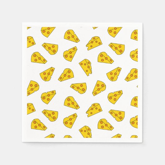 Serviette En Papier Motif au fromage mou (Devant)