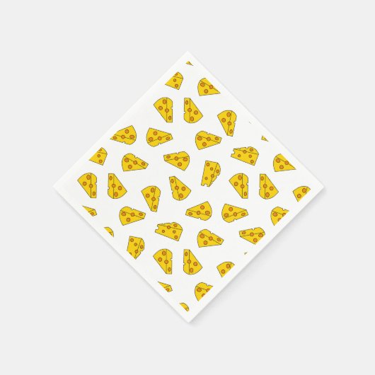 Serviette En Papier Motif au fromage mou (Coin)