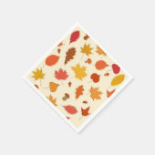 Serviette En Papier Motif automne (Coin)