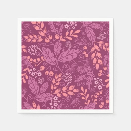 Serviette En Papier Motif automne (Devant)
