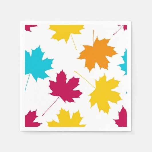 Serviette En Papier Motif automne (Devant)