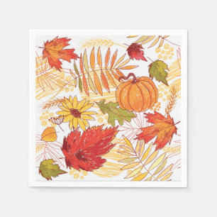Serviette En Papier Motif automne