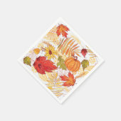 Serviette En Papier Motif automne (Coin)
