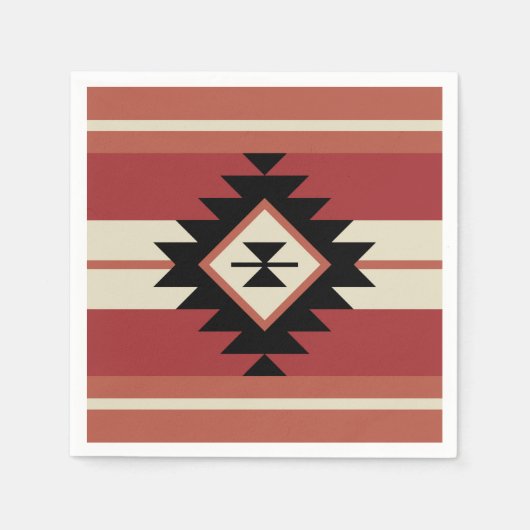 Serviette En Papier Motif Aztec (Devant)