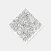 Serviette En Papier Motif B&W Médicale (Coin)