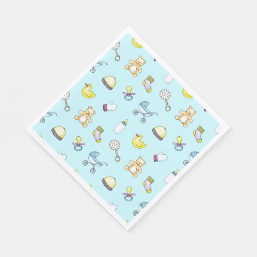 Serviette En Papier Motif baby shower (Coin)
