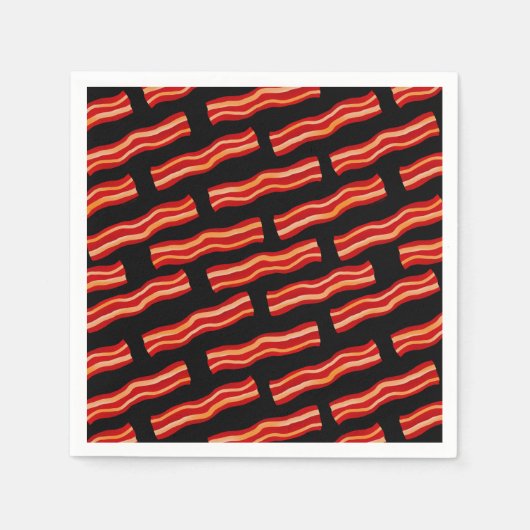 Serviette En Papier Motif Bacon savoureux (Devant)