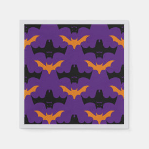 Serviette En Papier Motif Bat Halloween