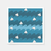 Serviette En Papier Motif Bateaux en papier (Devant)