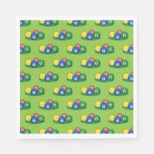 Serviette En Papier Motif Billard Pool Snooker Balls (Devant)