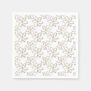 Serviette En Papier Motif blanc
