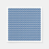 Serviette En Papier motif bleu (Devant)