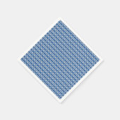 Serviette En Papier motif bleu (Coin)
