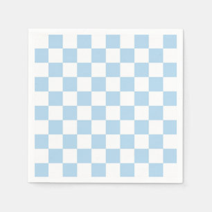 Serviette En Papier Motif bleu-clair et blanc de contrôleur