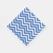 Serviette En Papier Motif bleu ondulé (Coin)