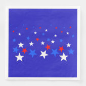 Serviette En Papier Motif bleu, rouge et blanc (Devant)