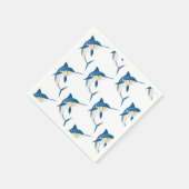 Serviette En Papier Motif Blue Marlin (Coin)