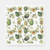 Serviette En Papier Motif botanique Aquarelle Avocado (Devant)