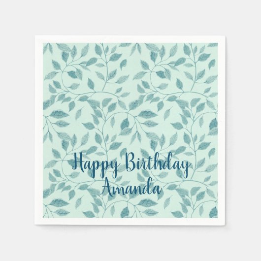Serviette En Papier Motif botanique Ivy complexe (Devant)