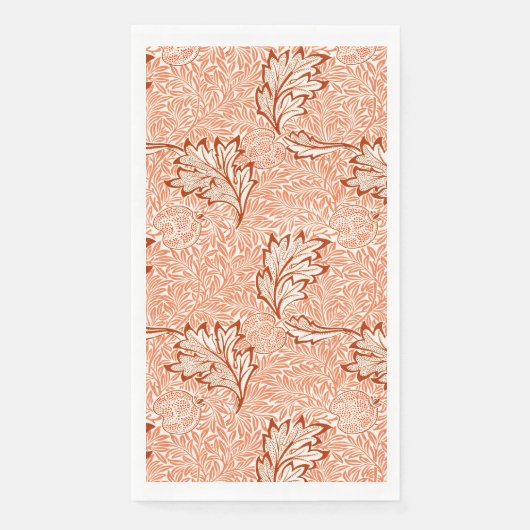 Serviette En Papier Motif botanique vintage de pomme de William Morris (Devant)