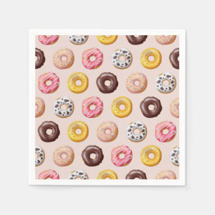 Serviette En Papier Motif Boutique de boulangerie Donut