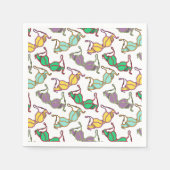 Serviette En Papier Motif Bra multicolore (Devant)