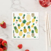 Serviette En Papier Motif branché à l'ananas (En situation)