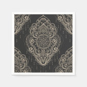 Serviette En Papier Motif Brocade (Devant)