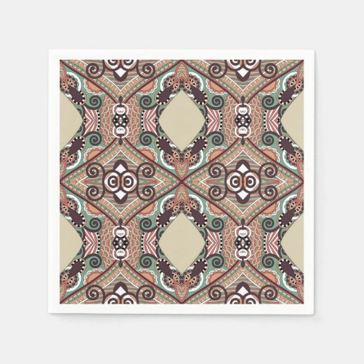 Serviette En Papier Motif Brocade (Devant)