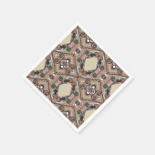 Serviette En Papier Motif Brocade (Coin)