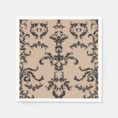 Serviette En Papier Motif Brocade (Devant)