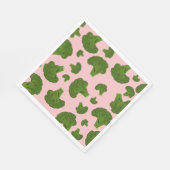 Serviette En Papier Motif Broccoli (Coin)