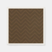 Serviette En Papier Motif Brown Chevron (Devant)