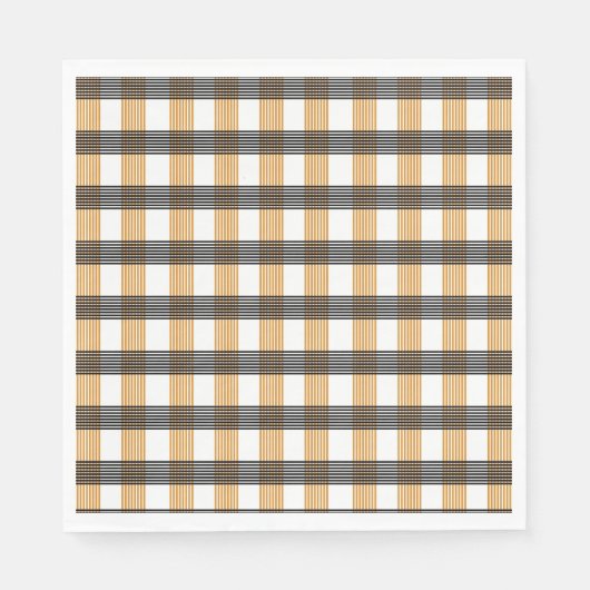 Serviette En Papier Motif Brown de vérification du service (Devant)