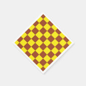 Serviette En Papier Motif Brown  jaune (Coin)