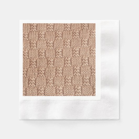 Serviette En Papier Motif Bubble Knit Stitch par Shirley Taylor (Devant)