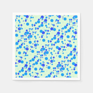 Serviette En Papier Motif bulle C01.blue LGreen BG