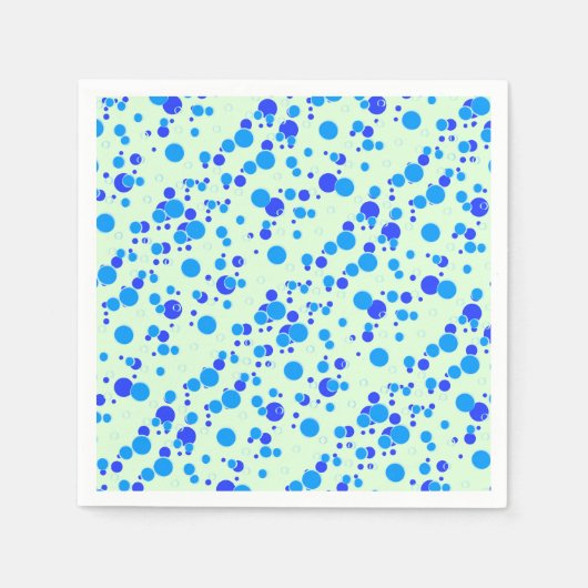 Serviette En Papier Motif bulle C01.blue LGreen BG (Devant)