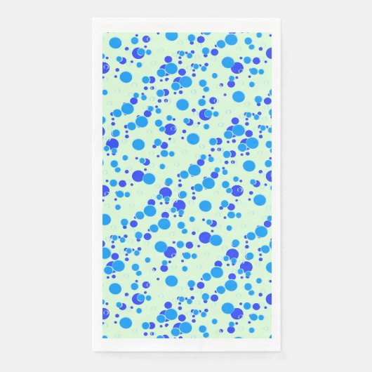 Serviette En Papier Motif bulle C01.blue LGreen BG (Devant)