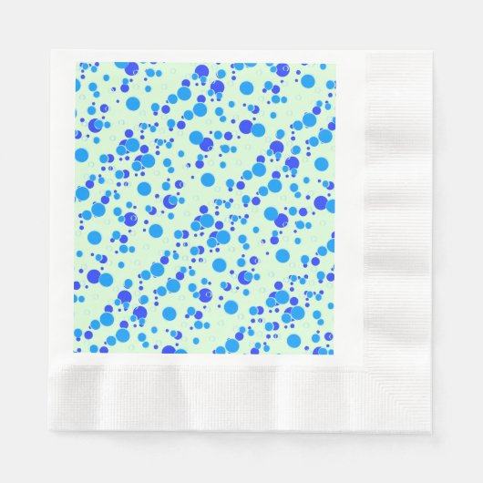 Serviette En Papier Motif bulle C01.blue LGreen BG (Devant)