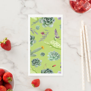 Serviette En Papier Motif Cactus 6