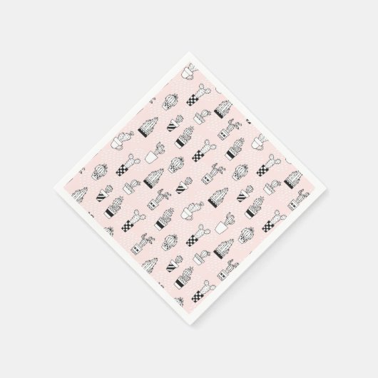 Serviette En Papier Motif Cactus à main mignonne (Coin)